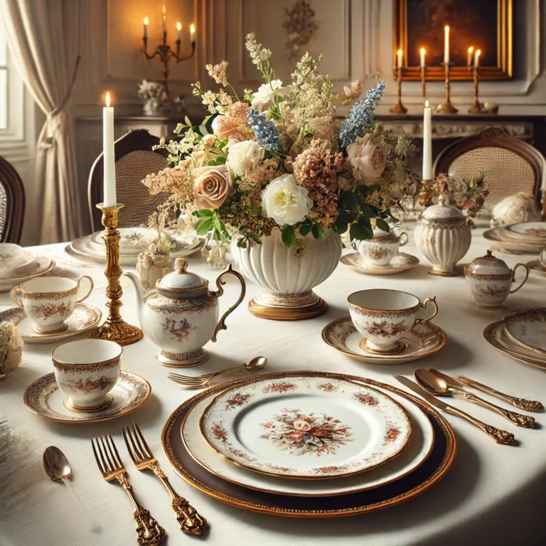 DALL·E 2024-12-05 21.09.22 - An elegant table setting featuring Wedgwood-inspired fine china and tableware